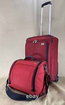 Victorinox Red Carry On Set 13 Tote & 20 Mobilizer Upright Wheeled Suitcase