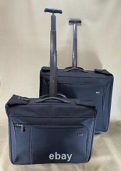 Victorinox Werks 3.0 Black garment bag set East West carry on & 24 wheeled bag