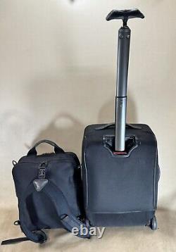 Victorinox Werks Black Carry On Set 20 Wheeled Upright Suitcase & 15 Backpack