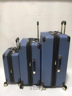 Vince Camuto Elizah 3pc Luggage Set Spinner Wheels Expandable Blue Msrp 1080