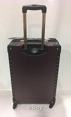 Vince Camuto Fig Jania 3pc Luggage Set Spinner Wheels Gold Studs Msrp 1080 New