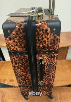 Vince Camuto Indigoh 3pc Luggage Set Spinner Wheels Gold Studs $1080 Sale