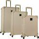 Vince Camuto Latte Jania 3pc Luggage Set Spinner Wheels Gold Studs Msrp 1080