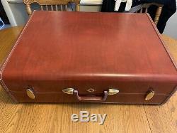 Vintage 1950 Samsonite Shwayder Brothers Complete Luggage Set Hard Side Suitcase