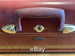 Vintage 1950 Samsonite Shwayder Brothers Complete Luggage Set Hard Side Suitcase