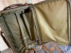 Vintage 3 pc Hartmann Tweed Luggage Set Large Suitcase Carry-On & Bi-fold Bag
