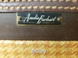 Vintage 4 Piece Amelia Earhart Airoplane Tweed Luggage Set