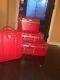 Vintage Amelia Earhart Red Luggage Set Withkeys Brand New Offering Sold Separately
