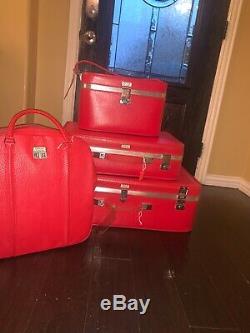 Vintage Amelia Earhart Red Luggage Set WithKeys Brand New offering sold separately