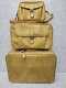 Vintage American Airlines Yellow 3 Piece Luggage Set Soft Suitcase