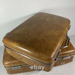 Vintage American Tourister Hard Case Luggage 3 Piece Set Hard Case + Carry Bag