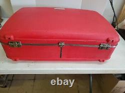 Vintage American Tourister Red Travel Luggage Set 3 piece