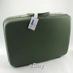 Vintage DOYLE Green Luggage Set Hard Suitcase Bags 3 Piece Airline Train Travel