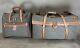 Vintage Hartmann Tweed Belting Leather Set 21 3 Compartment Duffle & 15 Tote