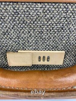 Vintage Hartmann 21 25 Tweed Leather Belt Combination Lock Luggage Set 2