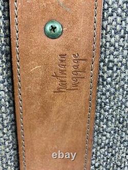 Vintage Hartmann 21 25 Tweed Leather Belt Combination Lock Luggage Set 2