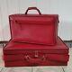 Vintage Hartmann Deep Red Luggage 2 Pieces With Keys Beautiful Clean Set