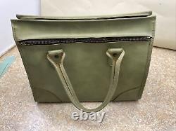 Vintage Hartmann Olive Belting Leather Weekender Tote & 24 & 21 Suitcases Set