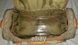 Vintage Hartmann Soft Tweed & Leather Carry On Bag Set Of 2