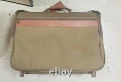 Vintage Hartmann Tweed Luggage Set 16 Tote + 22 Upright Wheeled Suitcase