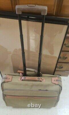 Vintage Hartmann Tweed Luggage Set 16 Tote + 22 Upright Wheeled Suitcase