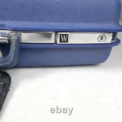 Vintage Samsonite Concord Luggage Set Hard Case Suitcase Blue Extra Large/medium