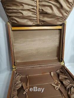 Vintage Samsonite Shwayder leather Suitcase Luggage Set of 3 with keys