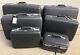 Vintage Set Of 6 American Tourister Gray Hardshell Suitcases Cosmetic Case Train