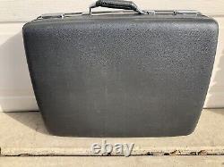 Vintage Set of 6 American Tourister Gray Hardshell Suitcases Cosmetic Case Train