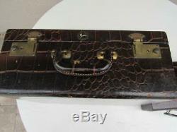 Vintage Shortrip Genuine Leather Cowhide Luggage Suitcase Set
