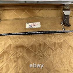 Vintage cool 2 Skyway Luggage Plaid Tweed Wheeled Suitcases Locking Combos Set 2