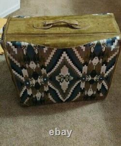 Vintage french company luggage 3 Piece Aztec Southwest Set