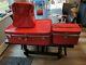 Vintage Set Of 3 1960's Bright Red Amelia Earhart Luggage, Train Cases