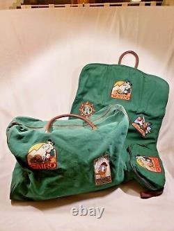 Vintage three piece Disney luggage set Rare Hard to Find Goofy Pluto Donald