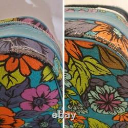 Vtg Bantam Travelware Suitcase RARE 3 PC SET 60s 70's Floral Pattern MOD BoHo