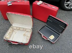 Vtg Set of 4 American Tourister SCARLETT Hardshell Suitcases with KEYS! ALL NEW
