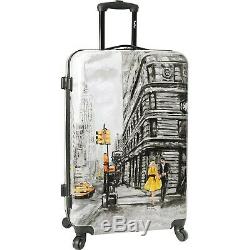 Wembley hard shell spinner suitcase live it up luggage set nwts 24 & 20