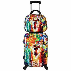 World Traveler 4-Piece Hardside Spinner Luggage Set Paris Nights