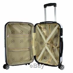 World Traveler Butterfly 2-piece Hardside Carry-on Spinner Luggage Set