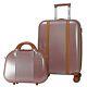 World Traveler Classique Lightweight Spinner 2-piece Luggage Set Rose Gold