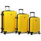 World Traveler Contour Hardside 3-piece Spinner Luggage Set Yellow