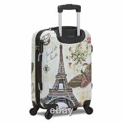 World Traveler Destinations 3-Piece Hardside Spinner Luggage Set Paris