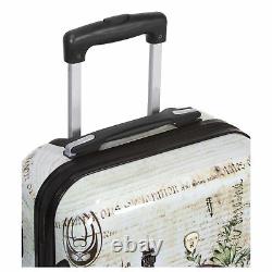 World Traveler Destinations 3-Piece Hardside Spinner Luggage Set Paris