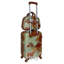World Traveler Europe 4-Piece Spinner Luggage Set with TSA Lock