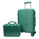 World Traveler Highways 2-piece Hardside Carry-on Spinner Luggage Set Green