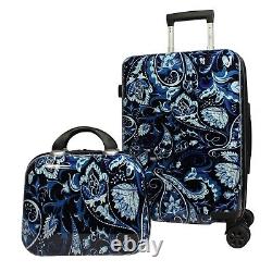 World Traveler Seasons 2-Piece Hardside Carry-On Spinner Luggage Set Paisley