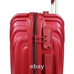 World Traveler Skyline Hardside 3-Piece Spinner Luggage Set Burgundy