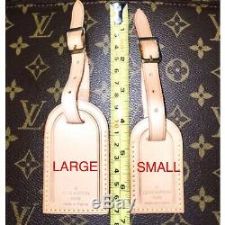 100% Authentique Louis Vuitton Grand Nom Luggage ID Tag Avec Sangle 1 Set France