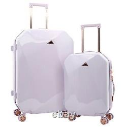 2 Piece Kensie Femmes Brillant Diamant Luggage Set, Lavandes Tsa Spinner