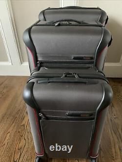 3 Piece New Tumi Luggage Set In Gray (pdsf 2 235 $) Nylon Balistique 4 Roues